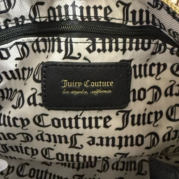 Juicy Couture Y2K Monogram Shoulder Bag Sandstone NWT Charm Gold - Picture 6 of 9